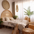 Boho Bedroom Package in Natural Rattan