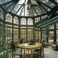 Conservatory Set Two Seat Sofa and Two Armchairs with a Coffee Table in Whitewashed Rattan