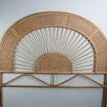 Double Woven Headboard 1350mm Wide in Natural Rattan