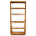 Five Tier Woven Etagere 700mm in Natural Rattan