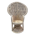 Peacock Chair with a Fan Back in Kubu Grey Rattan