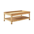 Rectangular Woven Coffee Table 1100mm in Natural Rattan