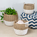 Set of Three Nesting Baskets in Seagrass