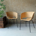 Stacking Cane Chair in Natural Rattan