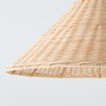Tapered Woven Pendant Shade in Natural Rattan