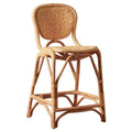 Woven Counter Stool 650mm High in Natural Rattan