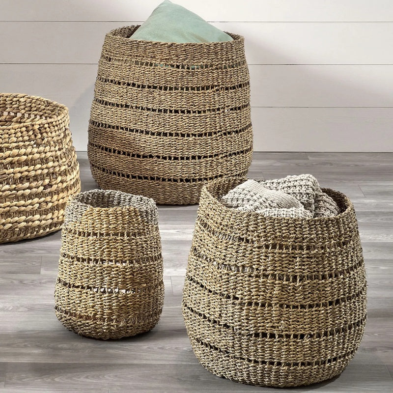 Woven Storage Basket 300mm in Seagrass