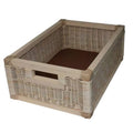 Woven Storage Basket 400mm in Natural Rattan