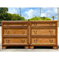 Woven Two Drawer Chest 600mm in Natural Rattan
